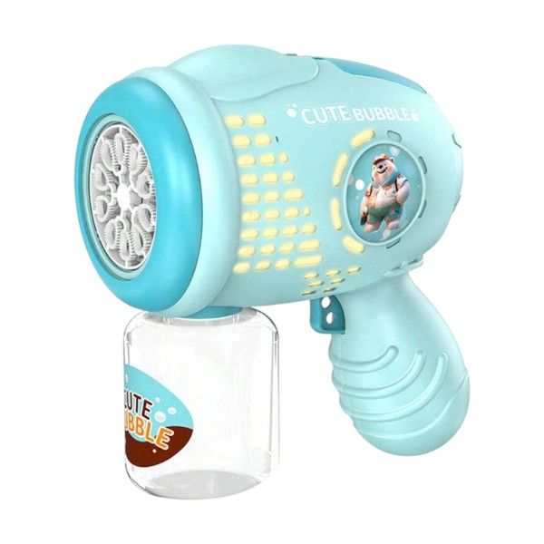 Adorable Arctic Design Bubble Gun Toy - Blue