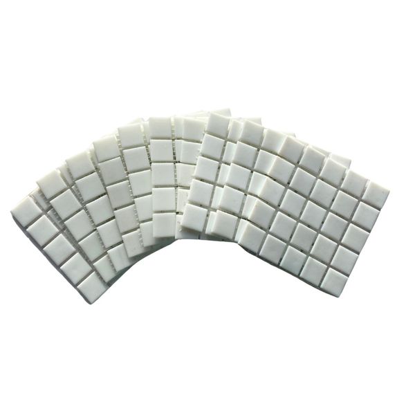 Mosaic Tiles White Matt 20x20mm (small tiles for crafting)