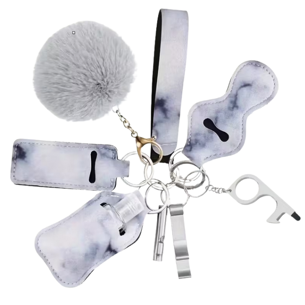 9 Piece Self Defense Keychain Set