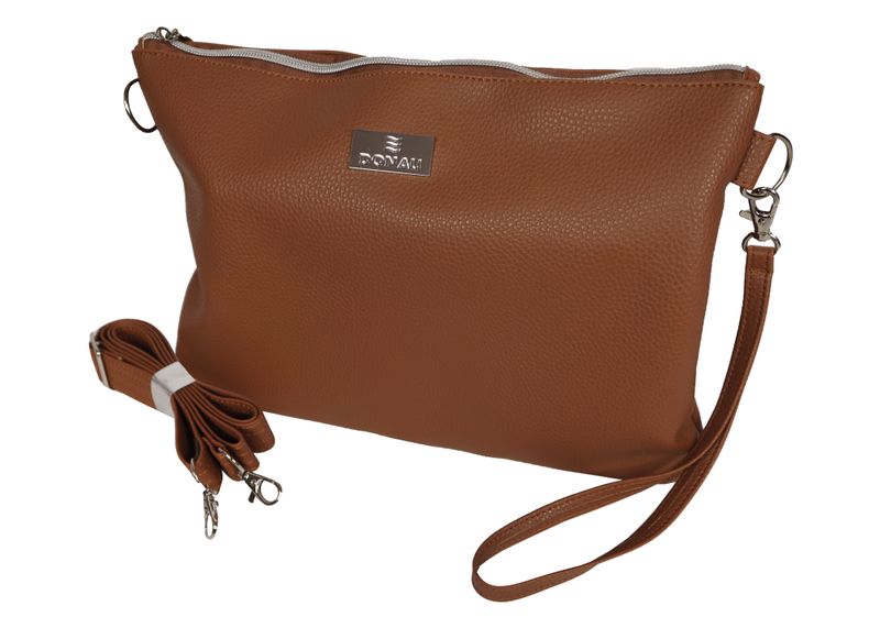 A4 Tan Zip Bag