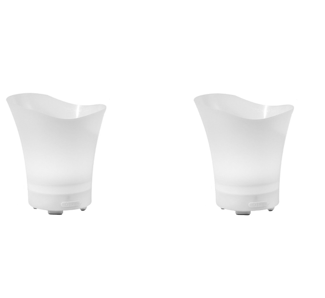 2 Pack-Bluetooth luminous ice bucket LED light portable small speaker