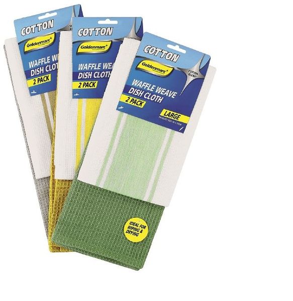 Goldenmarc Waffle Weave Dishcloth - 2 Pack