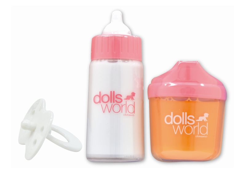 Magic Milk and Juice Bottle Set with Dummy - Imaginative Play, Pretend