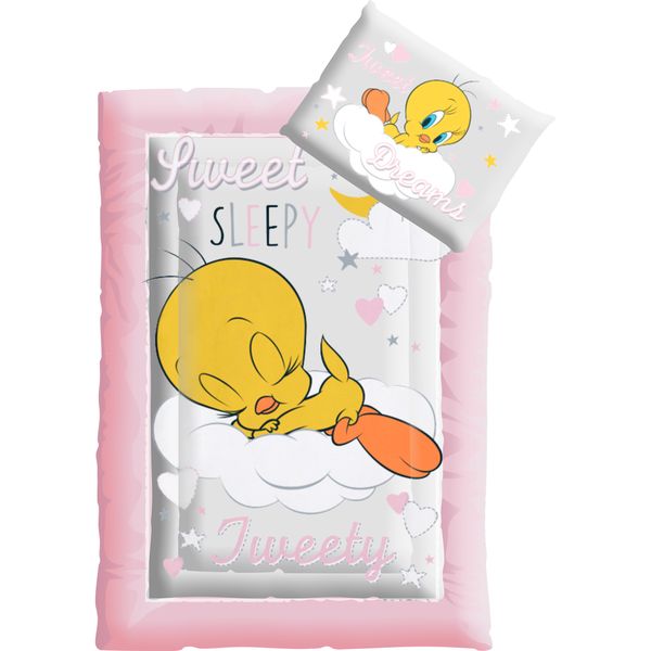 TWEETY By Looney Tunes Official Licensed Baby Camp Cot Comforter Set