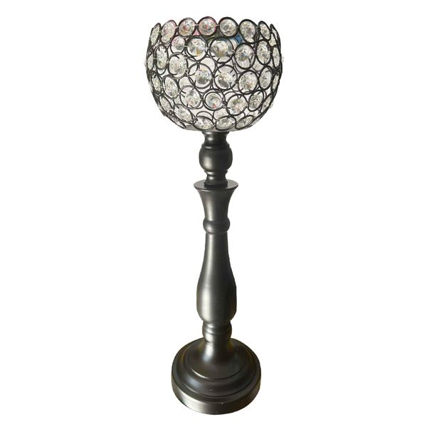 50cm Height Black Ball Candle Holder