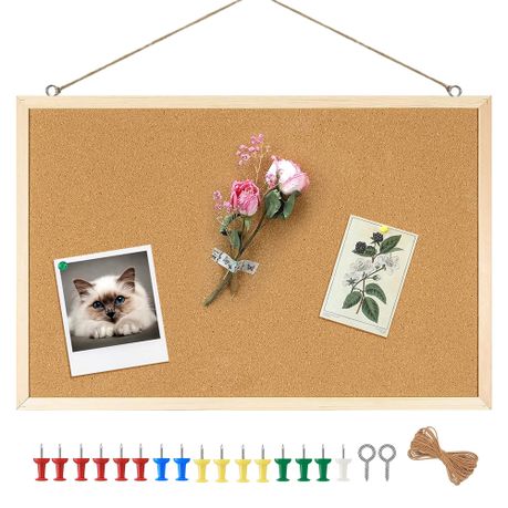 Cork Board Bulletin Board, 600x 400mm Image