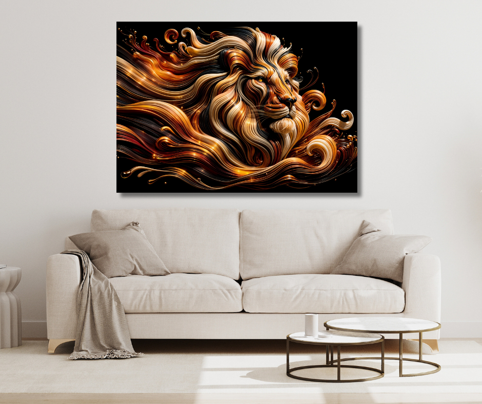 Canvas Wall Art Decor Fire Lion Artwork Shop Today. Get it Tomorrow