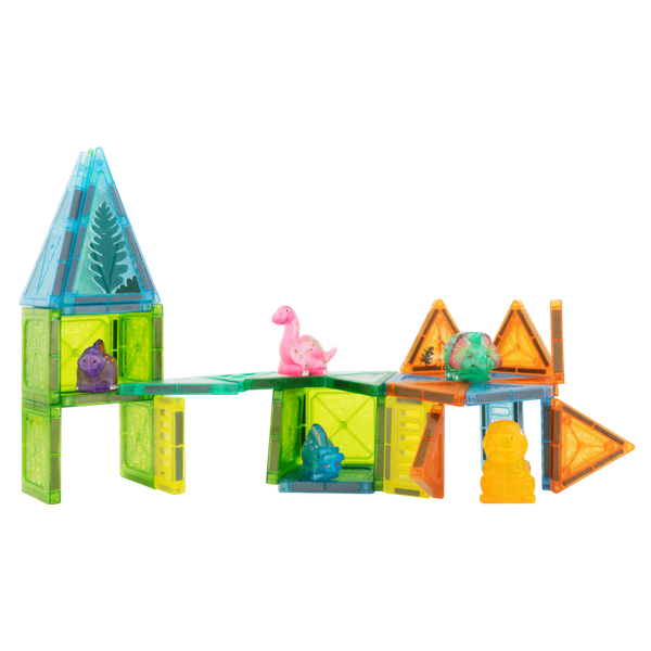 Edu Matic Mini-Mags 44-Piece Magnetic Tiles - Dinosaurs Theme
