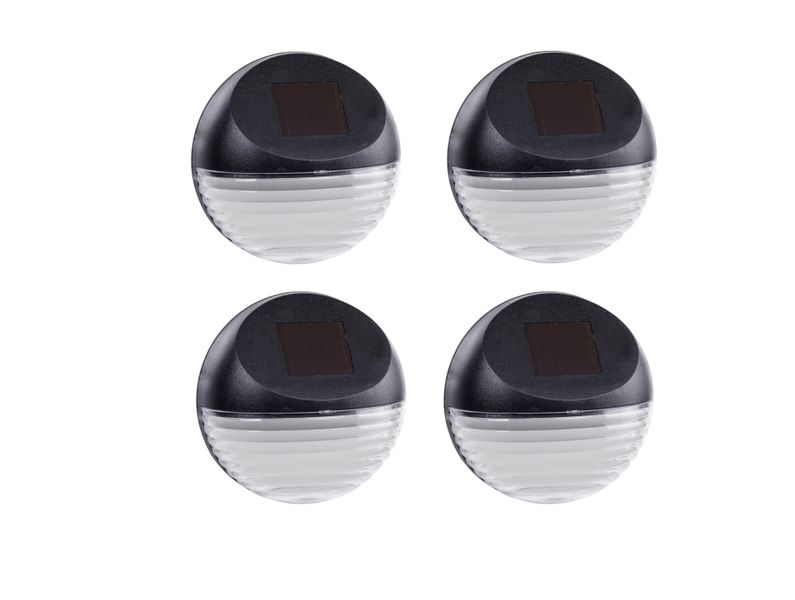 Pack of 4 LED Solar Powered Fence Lights