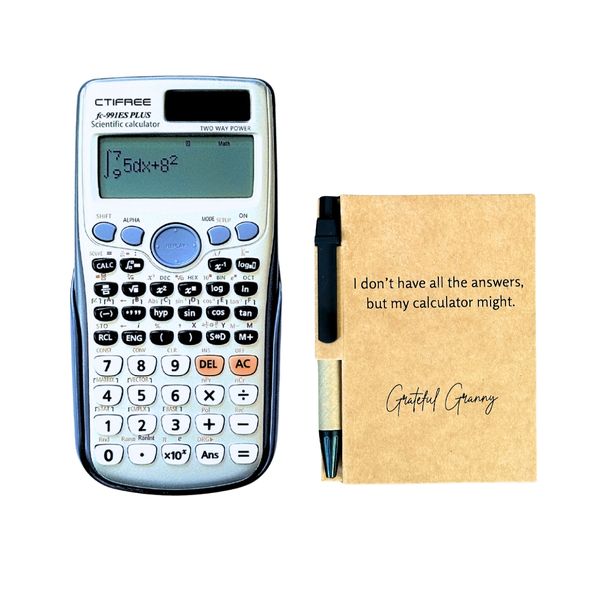 991ES PLUS Scientific Calculator with Notebook &amp; Pen Bundle