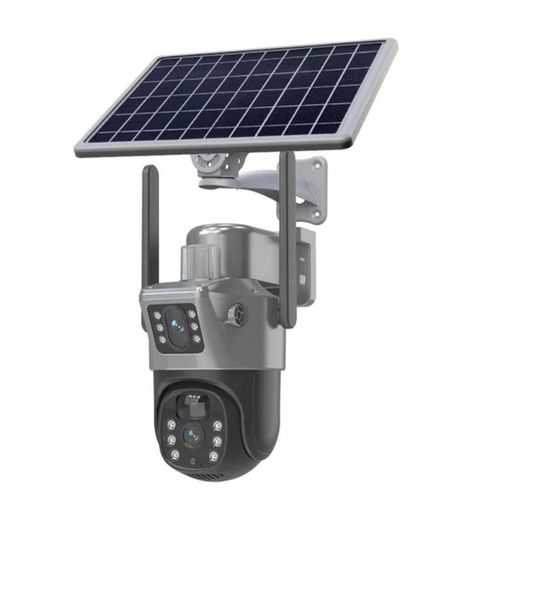 WiFi Camera With Soloar Two Screen Camera Human Detection Security