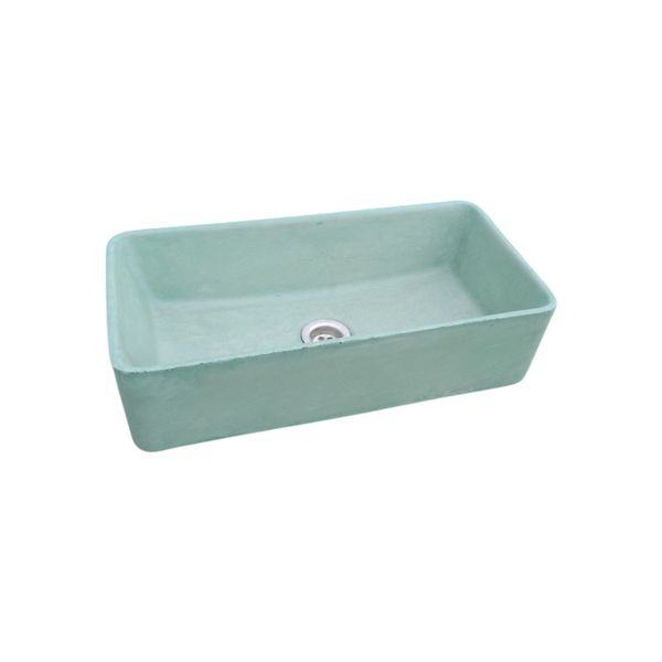 Aquatina Green Bespoke Concrete Basin/Sink 47x23.5x12cm
