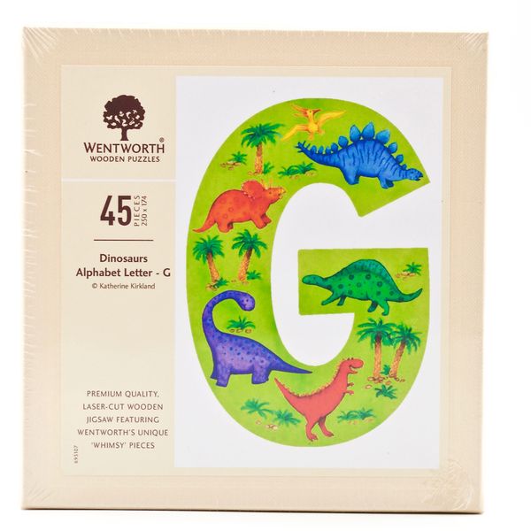 Dinosaurs Letter G - 45 Piece Kids Alphabet Wood image