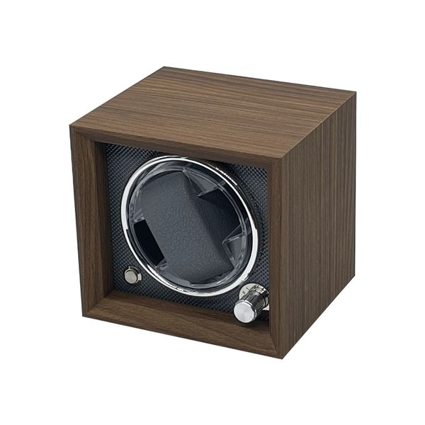 Wood Watch Winder Box Automatically Rotatable Watch Box with LED Light