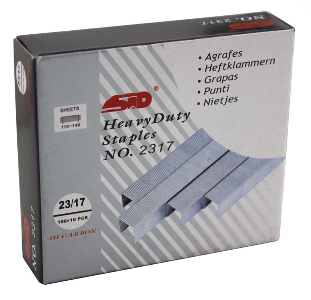 STD - Staples 23/17 - 120 to 160 Sheets (1000 per box)