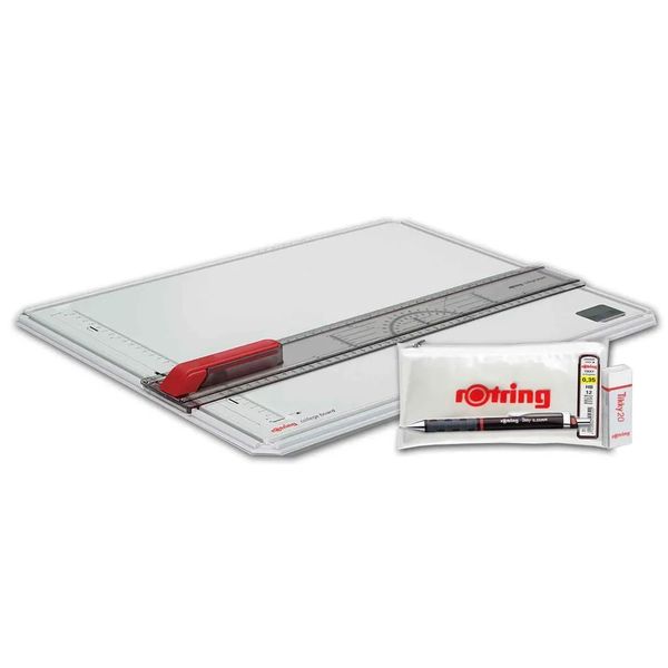 Rotring College Drawing Board A3 + Rotring Pouch with Tikky Clutch Pencil