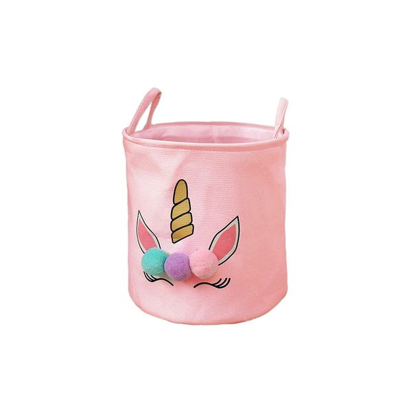 Cute Unicorn Designed Large Sized Laundry/Toys Storage Basket For Kids