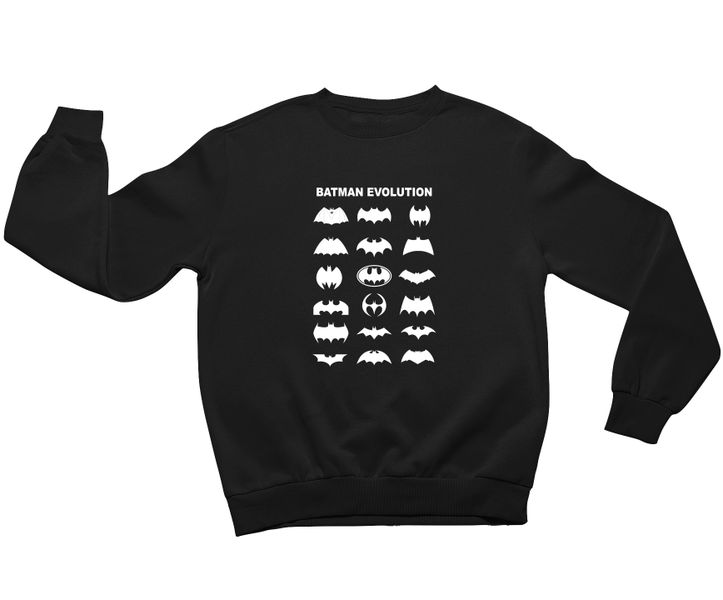 JuiceBubble Batman Logo Evolution Mens Sweater