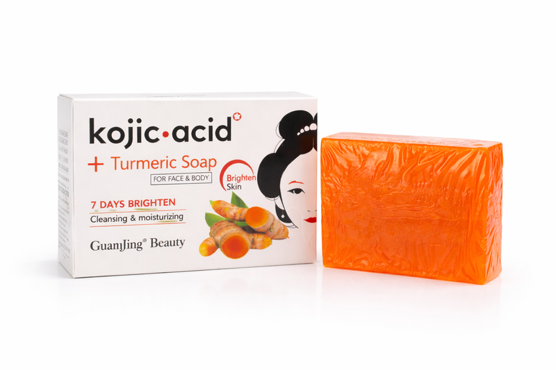 GuanJing Beauty Kojic Acid + Turmeric Soap - Face &amp; Body