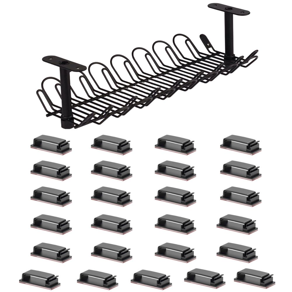 Home Office Cable Organisers & Wifi Modem Storage Rack Set of 26(72cm
