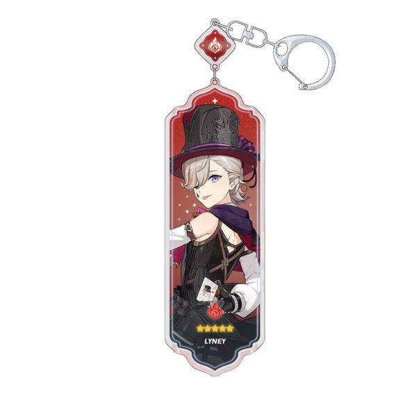 Lyney Character Keyring and Bag Ring - Cute Cartoon Keychain