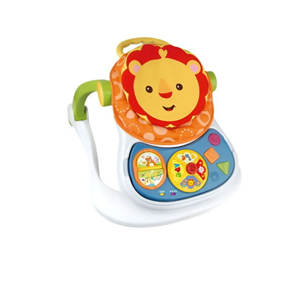 4-in-1 Baby Walker Multicolour with Music and Play Tray