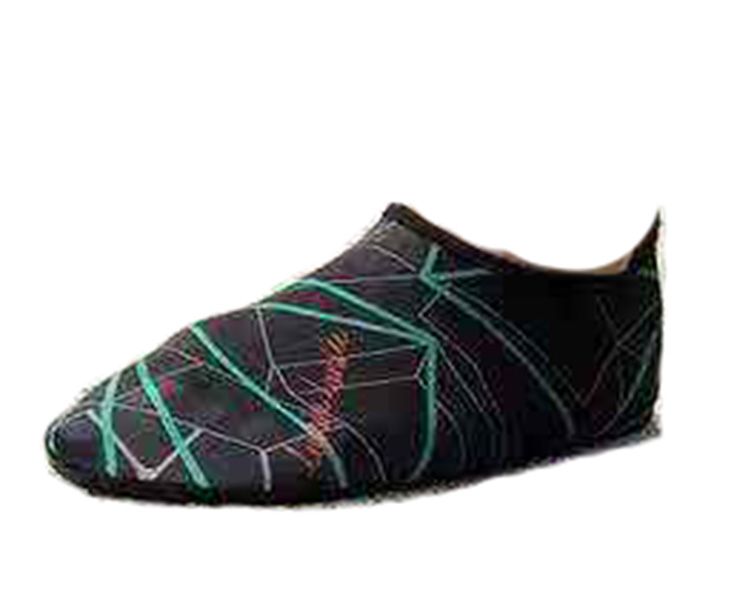 Aqua Shoes Thin Black Green image