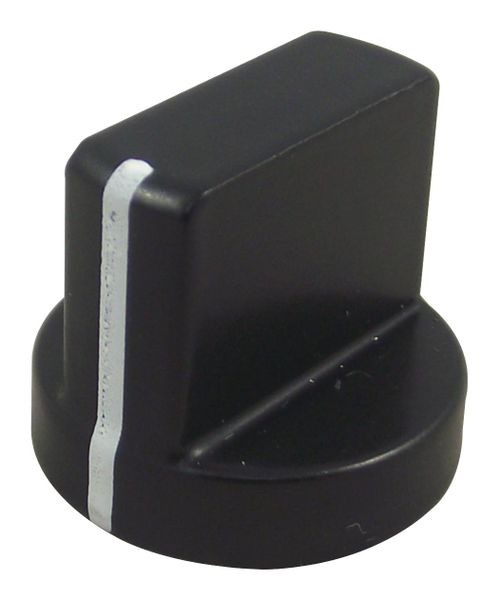 Mentor (5581.4631) Knob, Round Shaft, 4 mm, Aluminium, Pointer, 17.4 mm