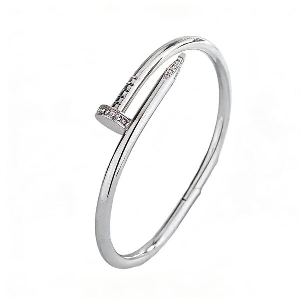 Love Nail Bracelet For Women and Girls Silver