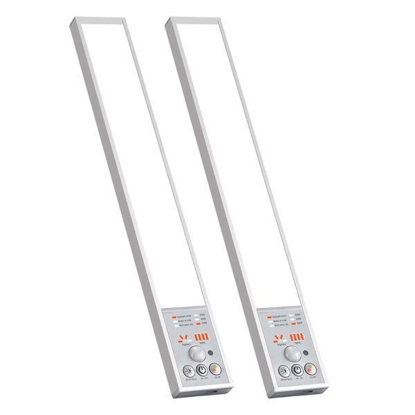 2 Pack Under Cabinet Lights with Motion Sensor Closet Lighting LED Magnetic