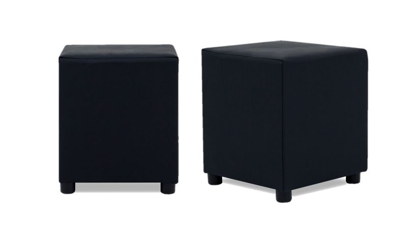 Leather Touch ottoman Set of 2