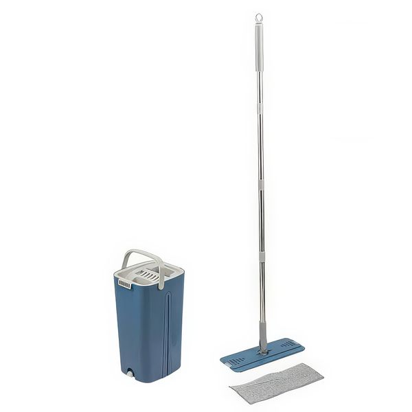 NOVIQ 360 Self-Cleaning Spin Mop and 13 L Dual-Chamber Bucket Set