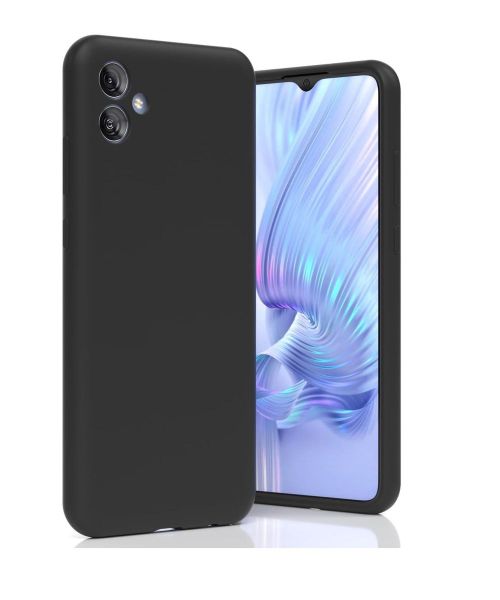 Silicone Back Case Compatible With Samsung Galaxy A04 - Black