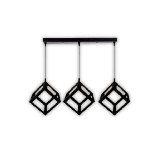 WHL&amp;E 6014/3S Black Dining Lamp Pendent