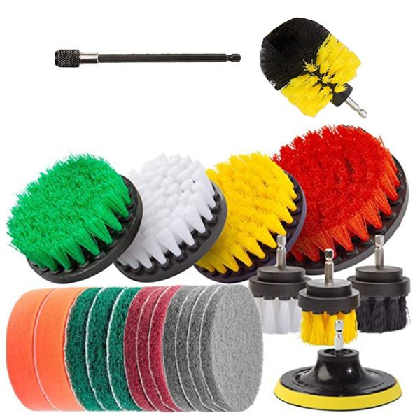 22-in-1 Drill Brush Attachment Kit for Kitchen Bathroom Grout Tile Corners