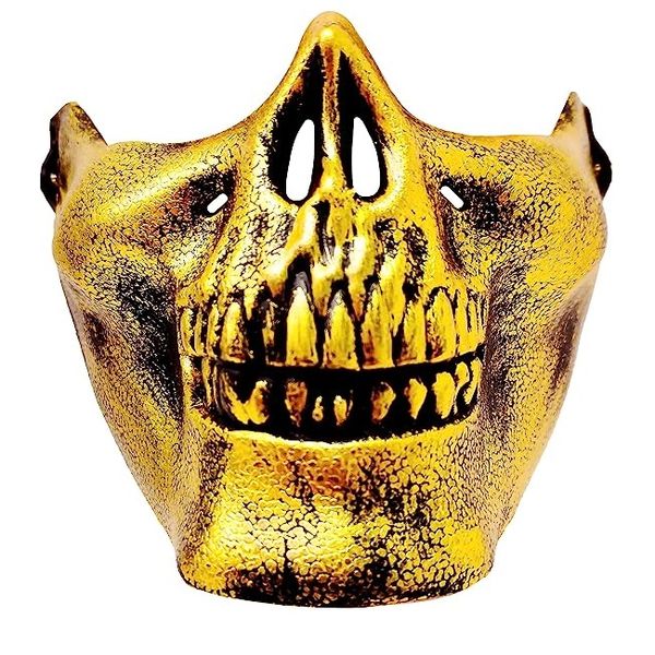 Halloween Cosplay Steampunk Half Skull Terror Plastic Mask