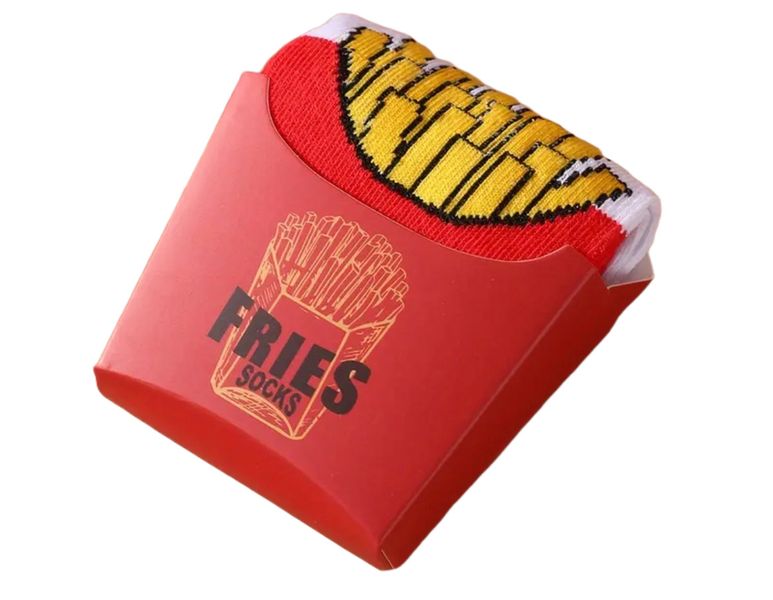 French fries potatoe socks Funky Funny Chips Birthday Gift Creative Food