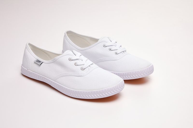 Tomy Original Ladies White Canvas Sneaker