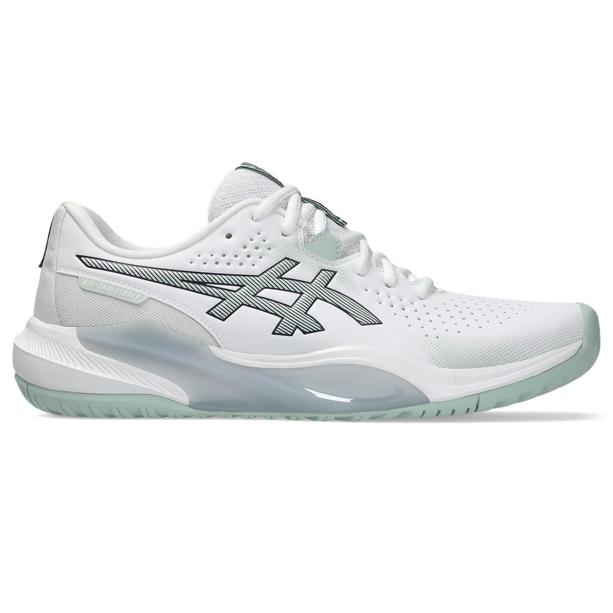 Asics Men's Gel-Challenger 15 Tennis Shoes - White/Lichen Rock