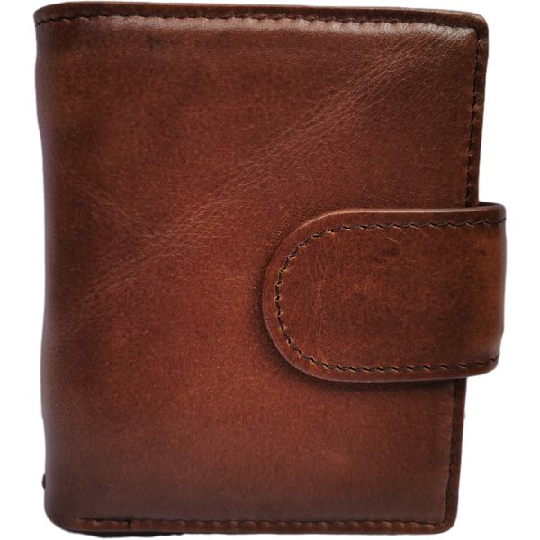 Men's Genuine Leather Bifold Wallet for 7 Cards