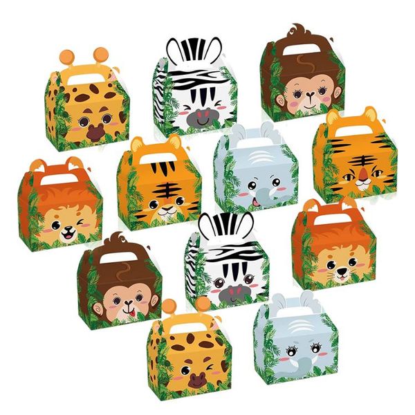 iKids Party Favor Box - Safari Animal - 12 Pieces