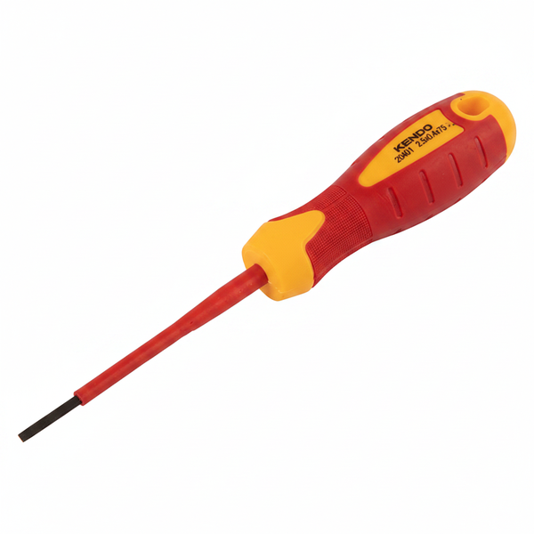 Kendo Insulated Screwdriver 2.5mm x 75mm for Electrical Work