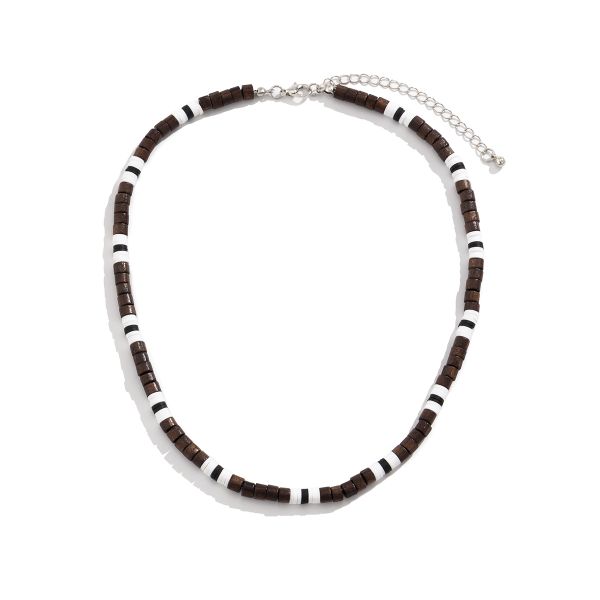 ZELTRYN Bohemian Polymer Clay Bead Necklace