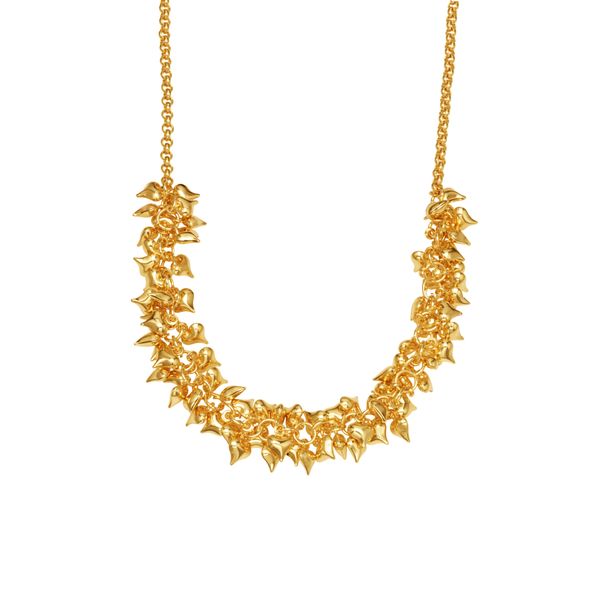 Layered Love Necklace - Hollow Heart Pendants &amp; High-Shine Chain