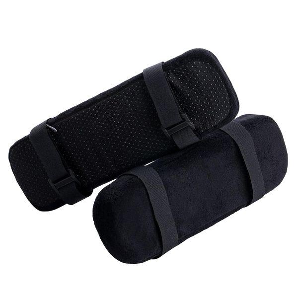Home Office Decor 2 Pack Armrest Pads Covers with Memory Foam (23.5cm)