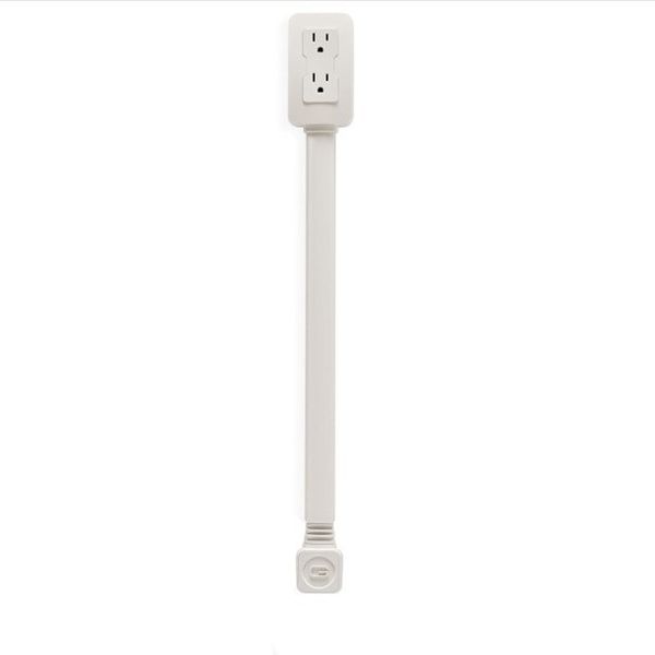Electrical Outlet Extender, USB-A,USB-C,and 2 AC Outlets, Extends 22"-34