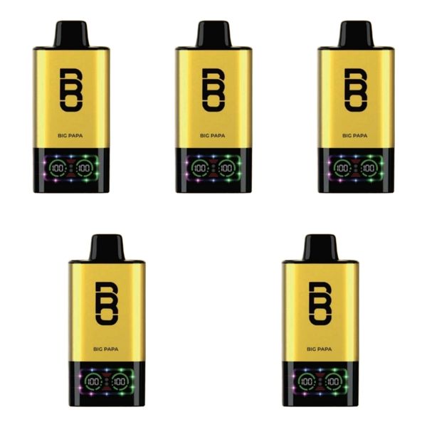Bro Vapes Hookah 60000 Puffs DTL - Big Pappa (Pack of 5)