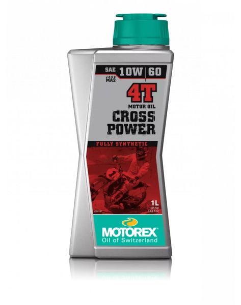 Motorex - Cross Power 4T 10W/60 JASO MA2 - 1lt