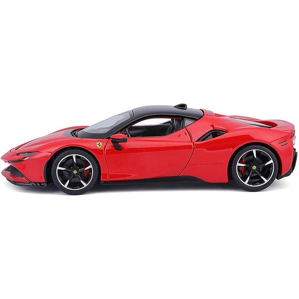 Bburago-1/24 Ferrari SF90 Stradale Red with Black Top
