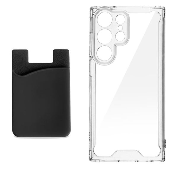 Cover Compatible with Samsung Galaxy S22 Series Cover + Rubber Card Holder
